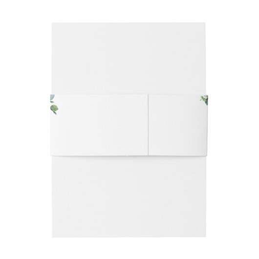 ユーカリとブルゴーニュ赤結婚い花 招待状ベリーバンド (裏面例)