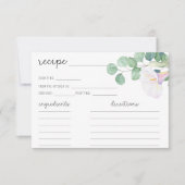 ユーカリとホワイトカラ – レシピカード (正面)