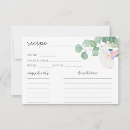 ユーカリとホワイトカラ – レシピカード