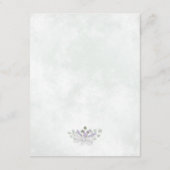 ユーカリとラベンダーのブーケ ウェディング 詳細 エンクロージャーカード (裏面)