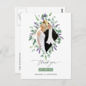 ユーカリとラベンダーの森の感謝 ポストカード (正面/裏面)