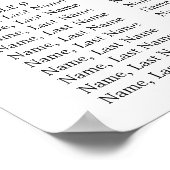 ユーカリとローズの12テーブル ウェディング 席次表 ポスター (角)