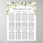 ユーカリとローズの12テーブル ウェディング 席次表 ポスター (正面)
