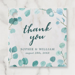 ユーカリと大理石ありがとう フェイバータグ