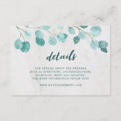 ユーカリと大理石の詳細 エンクロージャーカード (正面)