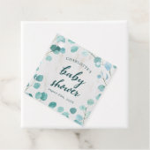 ユーカリと大理石の赤ちゃんシャワー フェイバータグ (インサイチュ)