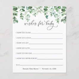 ユーカリと緑の願いベビーカード