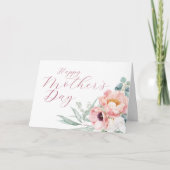 ユーカリと芍薬の母の日のカード カード (正面)