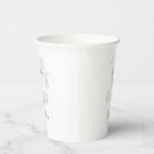 ユーカリと蝶のボタニカル ウェディングパーティー 紙コップ (右)