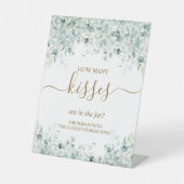 ユーカリと金ゴールドが瓶の中にキスはいくつ? 台座サイン (正面)