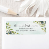 ユーカリと金ゴールドスプラッシュ ラベル (インサイチュ)