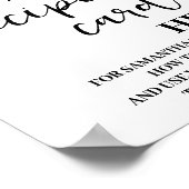 ユーカリと離れ金ゴールドカードのサイン ポスター (角)