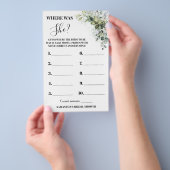 ユーカリどこ彼女のブライダルシャワーゲームカード チラシ (ハンドル)