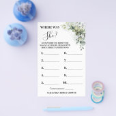 ユーカリどこ彼女のブライダルシャワーゲームカード チラシ (シングル)