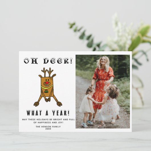 ユーカリなんていう年のクリスマス写真 シーズンカード (スタンド正面)