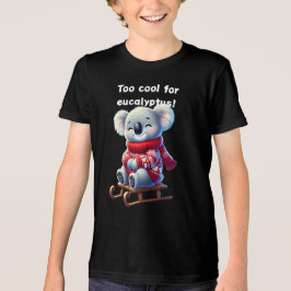 ユーカリには興味なし | 面白いコアラの子供用Tシャツ トライブレンドＴシャツ