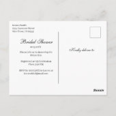 ユーカリのウェディングシャワー招待状ポストカード ポストカード (裏面)