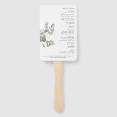 ユーカリのウェディングプログラム ハンドファン (裏面)