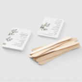 ユーカリのウェディングプログラム ハンドファン (組立なし)