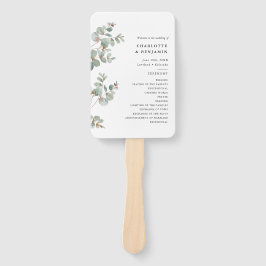 ユーカリのウェディングプログラム ハンドファン