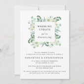 ユーカリのウェディング ダウンサイズ更新 案内状 (正面)