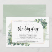 ユーカリのウェディング リハーサル ディナー インビテーション (正面/裏面)