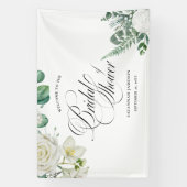 ユーカリのウェルカムサイン ウェディングシャワー 横断幕 (縦)