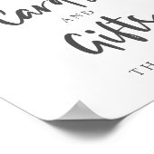 ユーカリのカードとギフト結婚ズのシックな植物学 ポスター (角)