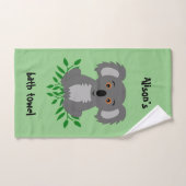 ユーカリのキッズバスタオルと可愛いコアラ ハンドタオル (ハンドタオル)