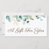 ユーカリのギフト証書 (正面)