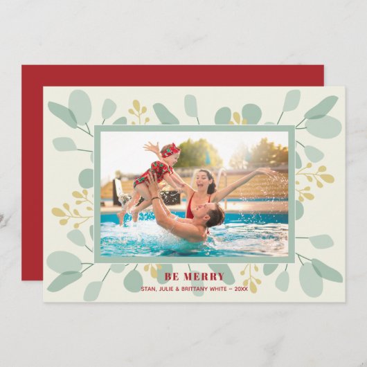 ユーカリのクリスマス写真 シーズンカード (正面/裏面)