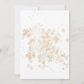 ユーカリのグリーンと幾何学模様のゴールド 結婚式前ウェディングシャワー 招待状 (裏面)