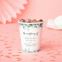 ユーカリのグリーンをあしらった田舎風のボタニカルウェディング