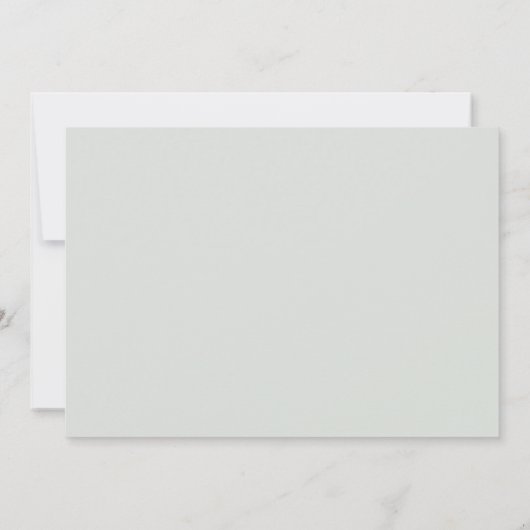 ユーカリのグリーンカレンダー Save The Date 結婚式 招待状 (裏面)