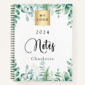 ユーカリのグリーン事業ロゴ ノートブック (正面)