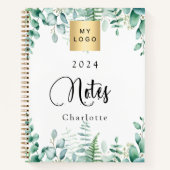 ユーカリのグリーン事業ロゴ ノートブック (正面)