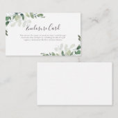 ユーカリのグリーン エンクロージャーカード (正面/裏面)