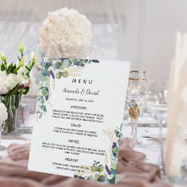 ユーカリのグリーン ディナー メニュー 台座サイン