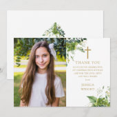 ユーカリのグリーン　写真確認 サンキューカード (正面/裏面)