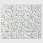 ユーカリのグリーン 水彩 sage green ラッピングペーパー (フラット)