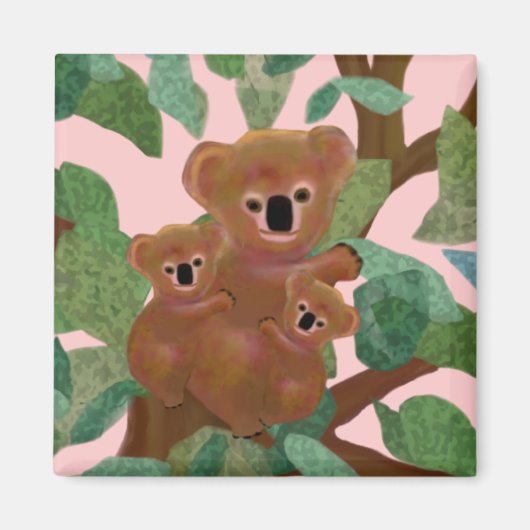 ユーカリのコアラ マグネット (正面)