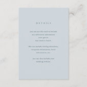 ユーカリのシンプル|の結婚のゲストの詳細 エンクロージャーカード (正面)