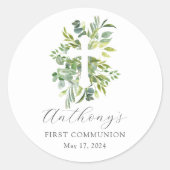 ユーカリのセレニティ初聖体拝領 ラウンドシール (正面)