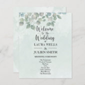 ユーカリのセージ緑の水色 (正面/裏面)