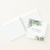 ユーカリのセージ青い文字に私の娘の記憶 ノートブック (内部)