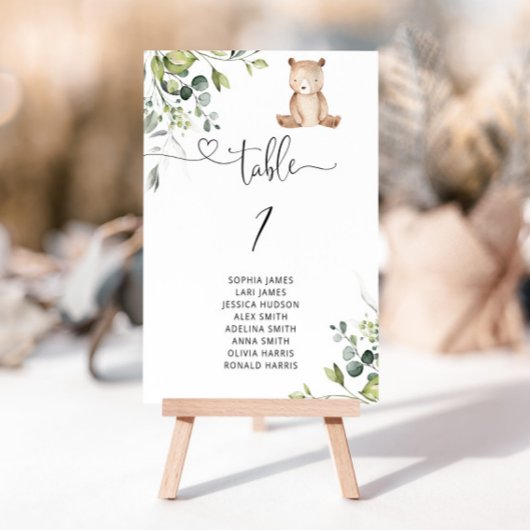 ユーカリのテーブル番号を待つことができる 招待状