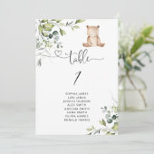 ユーカリのテーブル番号を待つことができる 招待状 (スタンド正面)