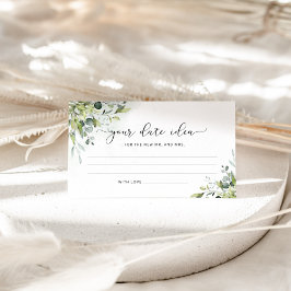 ユーカリのデート夜のアイデア。デートジャーのアイデア エンクロージャーカード