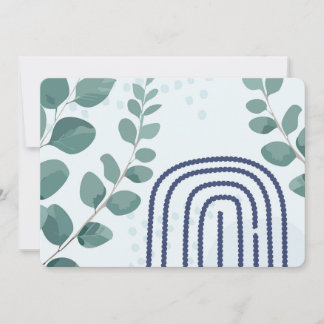 ユーカリのトンボのオーストラリア植物芸術 招待状