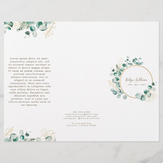 ユーカリのパンフレット (正面)